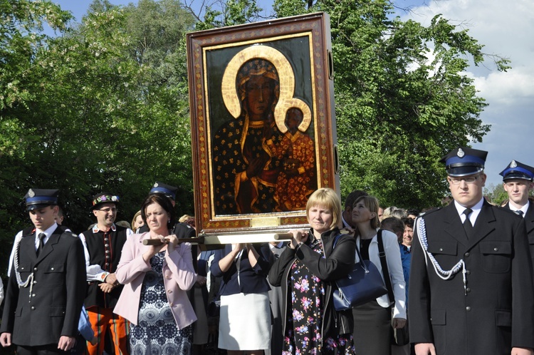 Powitanie ikony MB Częstochowskiej w Bąkowie