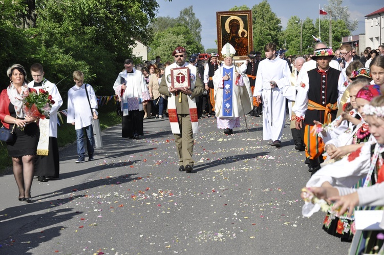 Powitanie ikony MB Częstochowskiej w Bąkowie