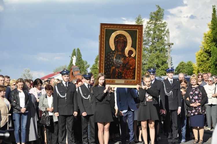 Powitanie ikony MB Częstochowskiej w Bąkowie