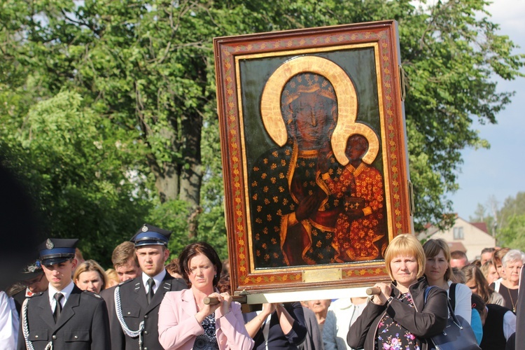 Powitanie ikony MB Częstochowskiej w Bąkowie