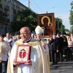 Powitanie ikony MB Częstochowskiej w parafii Chrystusa Dobrego Pasterza w Łowiczu