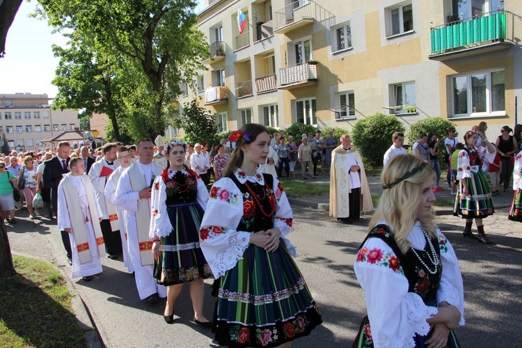 Powitanie ikony MB Częstochowskiej w parafii Chrystusa Dobrego Pasterza w Łowiczu