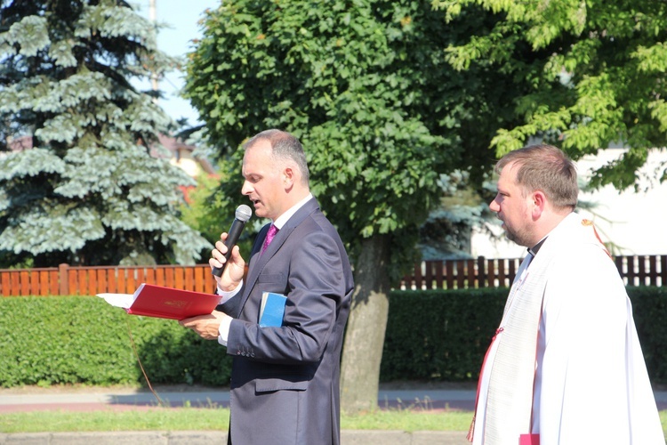 Powitanie ikony MB Częstochowskiej w parafii Chrystusa Dobrego Pasterza w Łowiczu