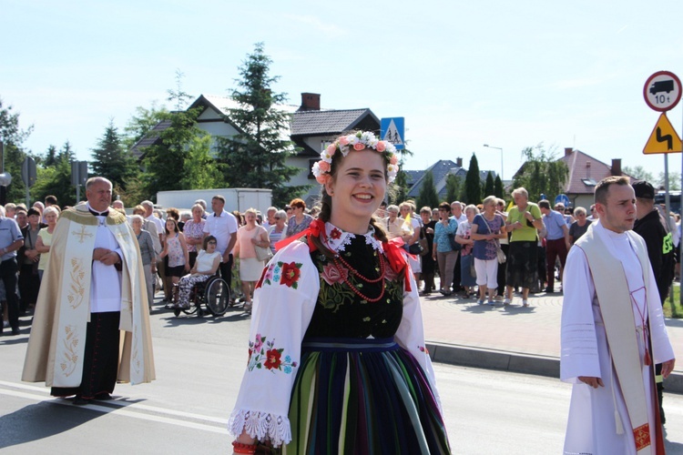 Powitanie ikony MB Częstochowskiej w parafii Chrystusa Dobrego Pasterza w Łowiczu