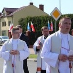 Powitanie ikony MB Częstochowskiej w parafii Chrystusa Dobrego Pasterza w Łowiczu