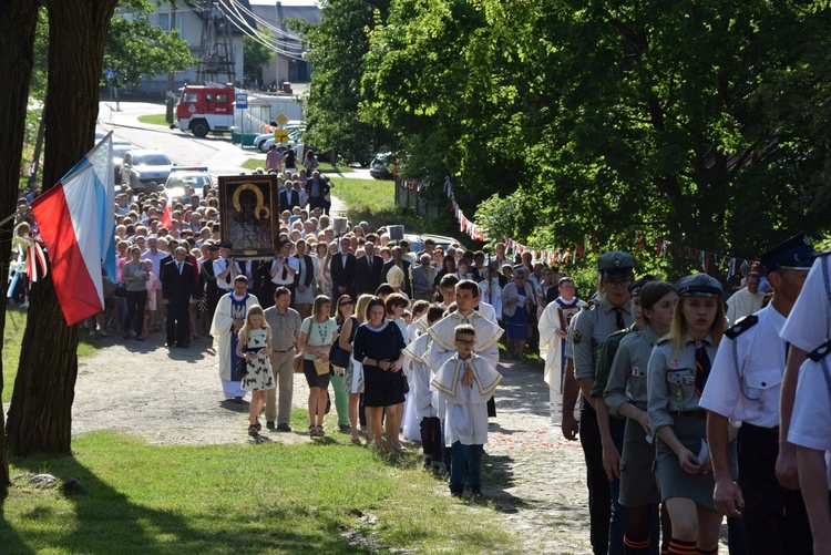 Powitanie ikony MB Częstochowskiej w Pszczonowie