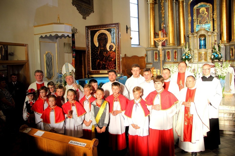 Powitanie ikony MB Częstochowskiej w parafii Świętego Ducha w Łowiczu