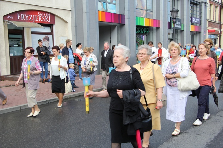 Powitanie ikony MB Częstochowskiej w parafii Świętego Ducha w Łowiczu