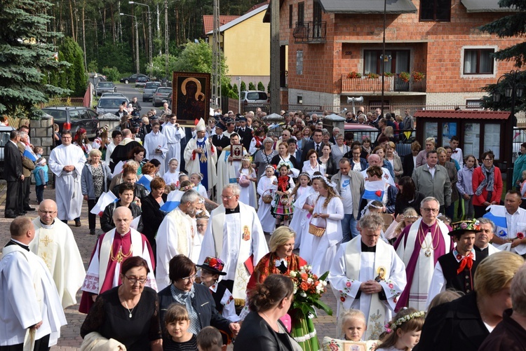 Powitanie ikony MB Częstochowskiej w Bobrownikach