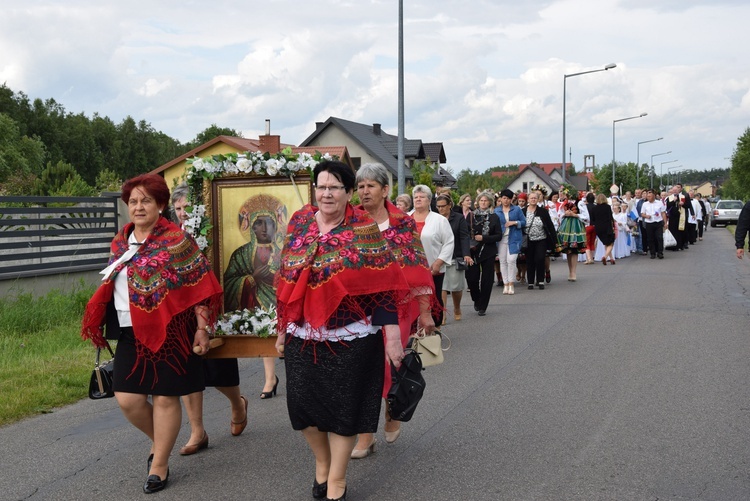 Powitanie ikony MB Częstochowskiej w Bobrownikach