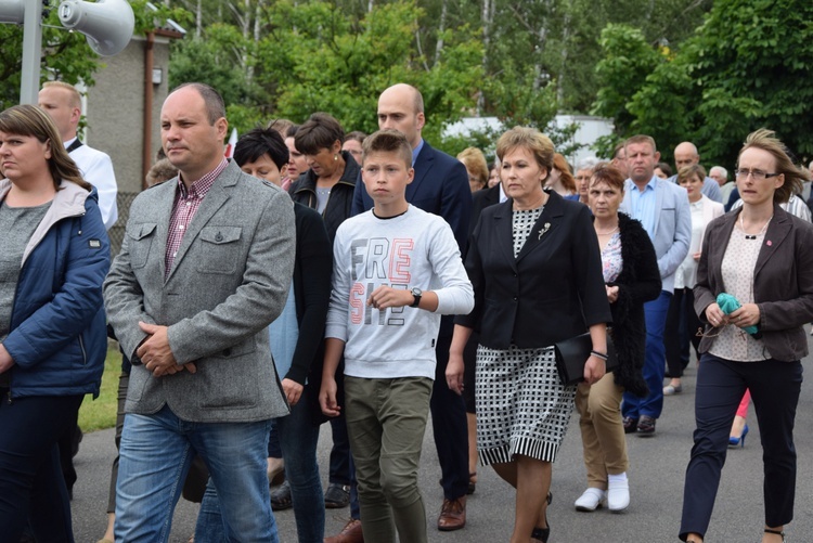 Powitanie ikony MB Częstochowskiej w Bobrownikach