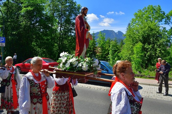 Najświętszy sakrament na Krupówkach