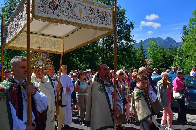 Najświętszy sakrament na Krupówkach