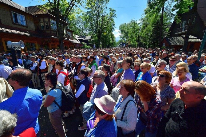 Najświętszy sakrament na Krupówkach