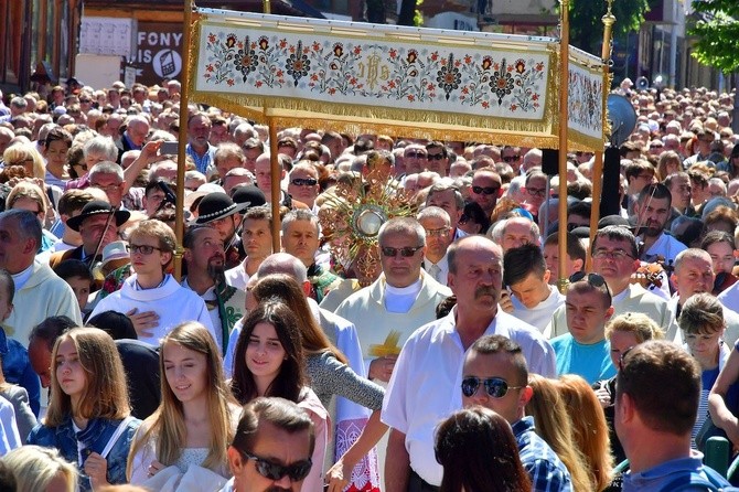 Najświętszy sakrament na Krupówkach