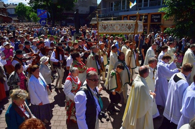 Najświętszy sakrament na Krupówkach