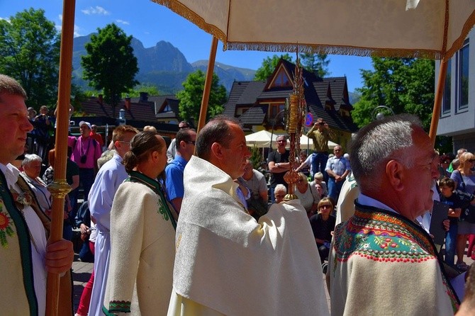 Najświętszy sakrament na Krupówkach