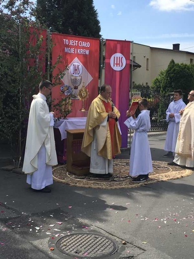 Procesja Bożego Ciała w Czechowicach-Dziedzicach na Lesisku - 2017