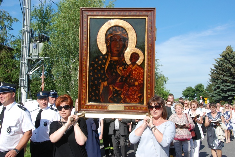 Powitanie ikony MB Częstochowskiej w Bednarach