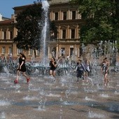 W upały fontanna jest największą atrakcją