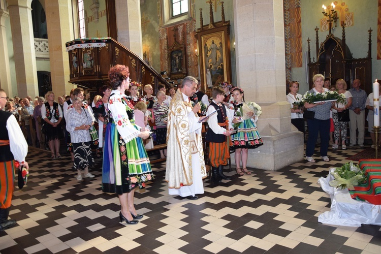 Powitanie ikony MB Częstochowskiej w Kompinie