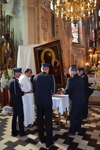 Powitanie ikony MB Częstochowskiej w Kompinie