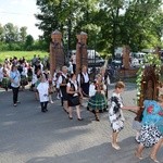 Powitanie ikony MB Częstochowskiej w Kompinie