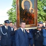 Powitanie ikony MB Częstochowskiej w Kompinie