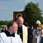 Powitanie ikony MB Częstochowskiej w Kompinie