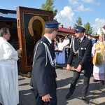 Powitanie ikony MB Częstochowskiej w Kompinie