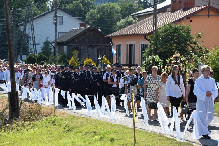 Powitanie ikony MB Częstochowskiej w Kompinie