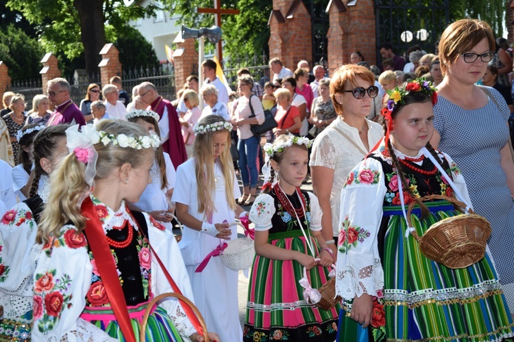 Powitanie ikony MB Częstochowskiej w Kompinie