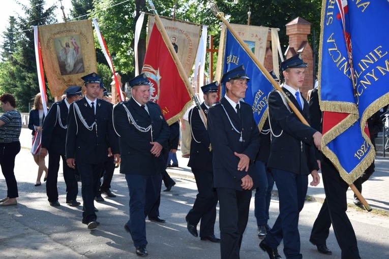 Powitanie ikony MB Częstochowskiej w Kompinie