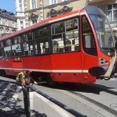 Tramwaj próbował skręcić w Jagiellońską