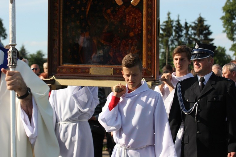 Powitanie ikony MB Częstochowskiej w Boczkach