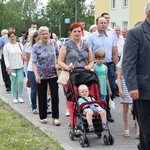 Powitanie ikony MB Częstochowskiej w parafii MB Nieustającej Pomocy w Łowiczu