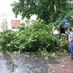 Szkody po nawałnicy w Krakowie