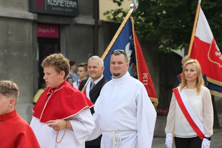 Powitanie ikony MB Częstochowskiej w katedrze łowickiej