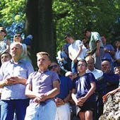 Uczestnicy męskiego spotkania na Górze  św. Anny.