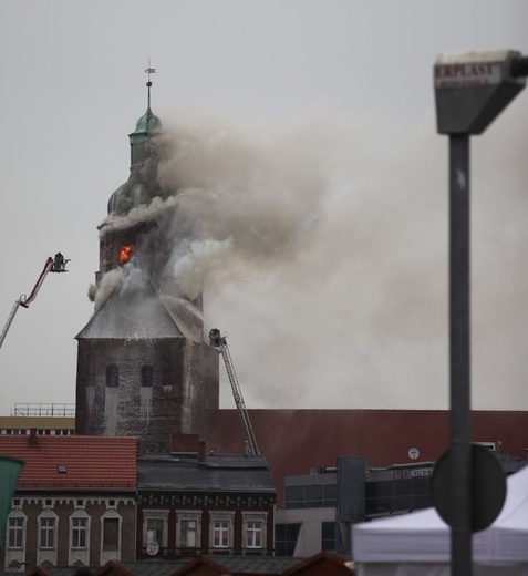 Pożar gorzowskiej katedry