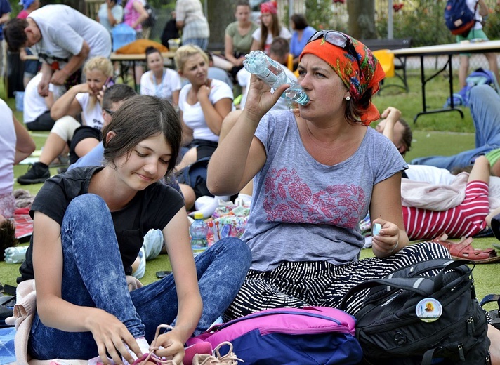 Pielgrzymka warmińska w okolicach Płońska