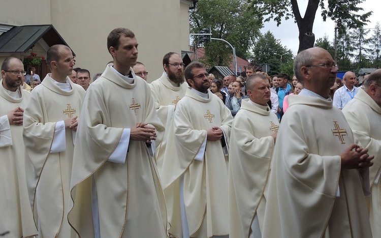 26. Piesza Pielgrzymka Bielsko-Żywiecka na Jasną Górę - Msza św. w Hałcnowie