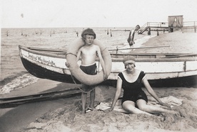 Plaża na Westerplatte w 1922 roku.