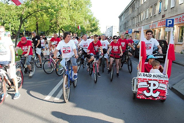 ▲	W rajdzie udział wzięło około tysiąca rowerzystów.