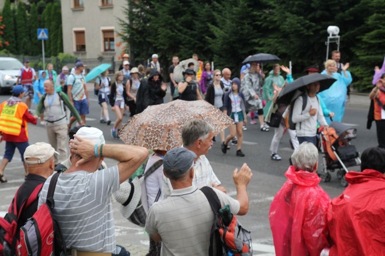 Postój pielgrzymów w Pisarzowicach - 2017