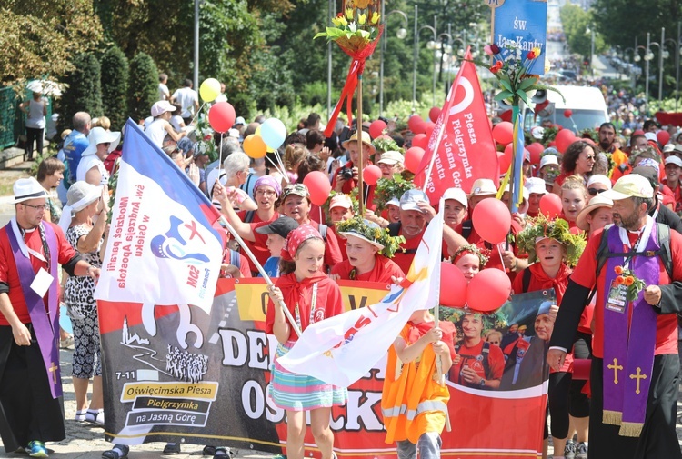 Powitanie 34. Pielgrzymki Oświęcimskiej na Jasnej Górze - 2017