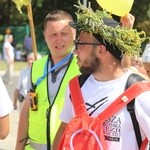 Powitanie 26. Pielgrzymki Diecezji Bielsko-Żywieckiej - grupy hałcnowskie - na Jasnej Górze - 2017