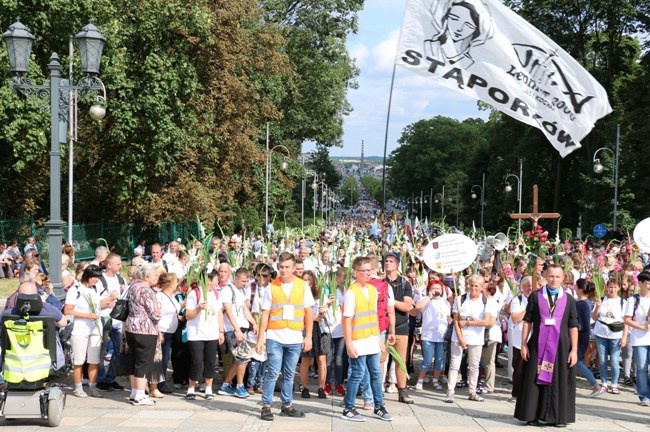 Pielgrzymka diecezji radomskiej - kolumny radomskie