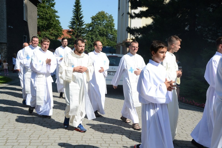 Pielgrzymkowa Eucharystia u św. Wawrzyńca