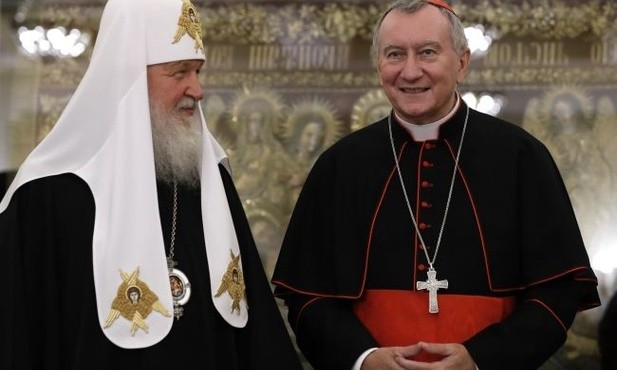 Patriarcha Cyryl I i kardynał Pietro Parolin